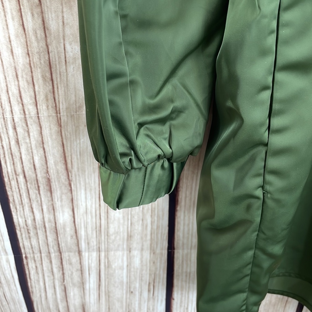 Hunter Green Zip Front Romper XL - Picture 4 of 12